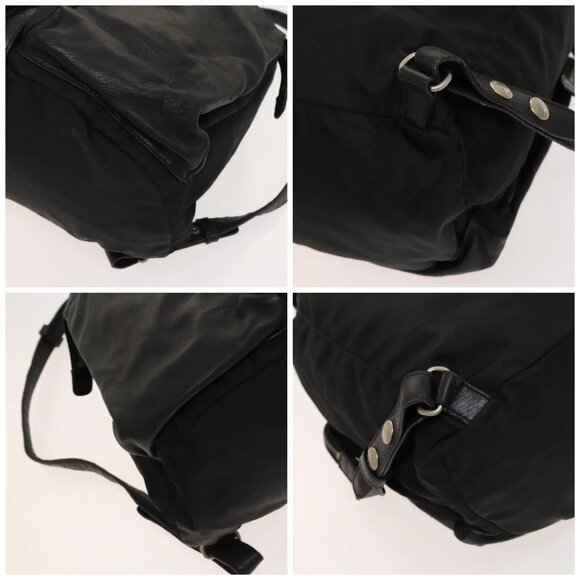 PRADA Backpack Nylon Black Silver Auth bs27860 main image 11